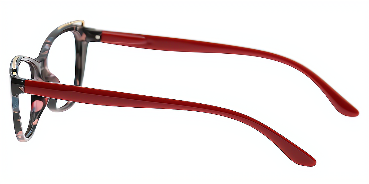 Red Cat Eye Exquisite Acetate Eyeglasses