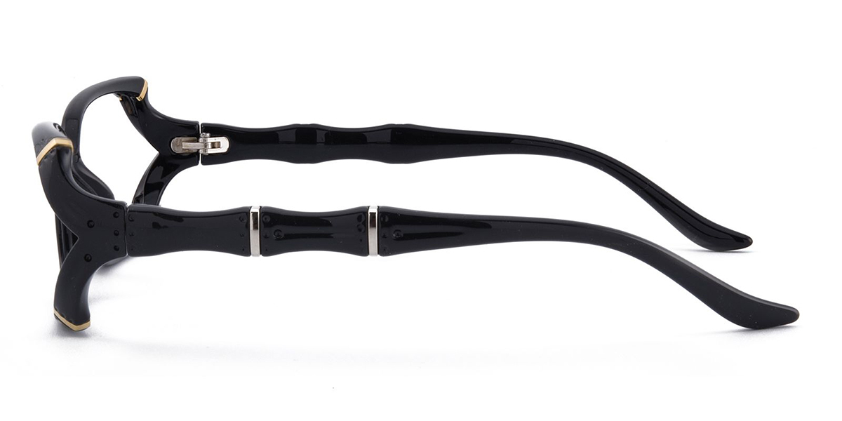 Black Rectangle Exquisite TR90 Eyeglasses