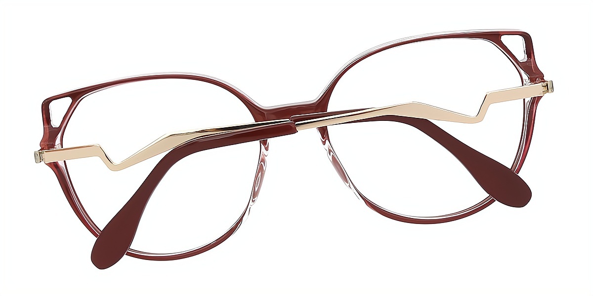 Red Cat Eye Exquisite TR90 Eyeglasses