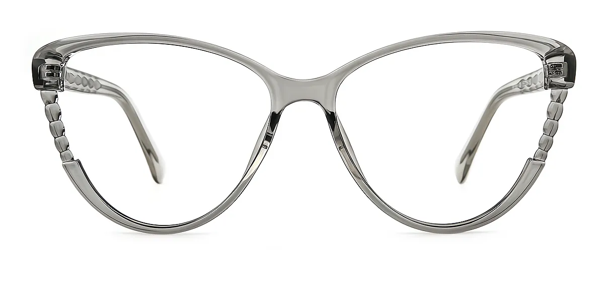 Gray Cat Eye Classic TR90 Eyeglasses