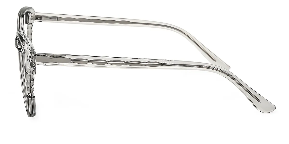 Gray Cat Eye Classic TR90 Eyeglasses
