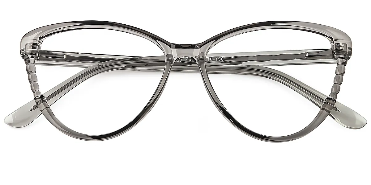 Gray Cat Eye Classic TR90 Eyeglasses