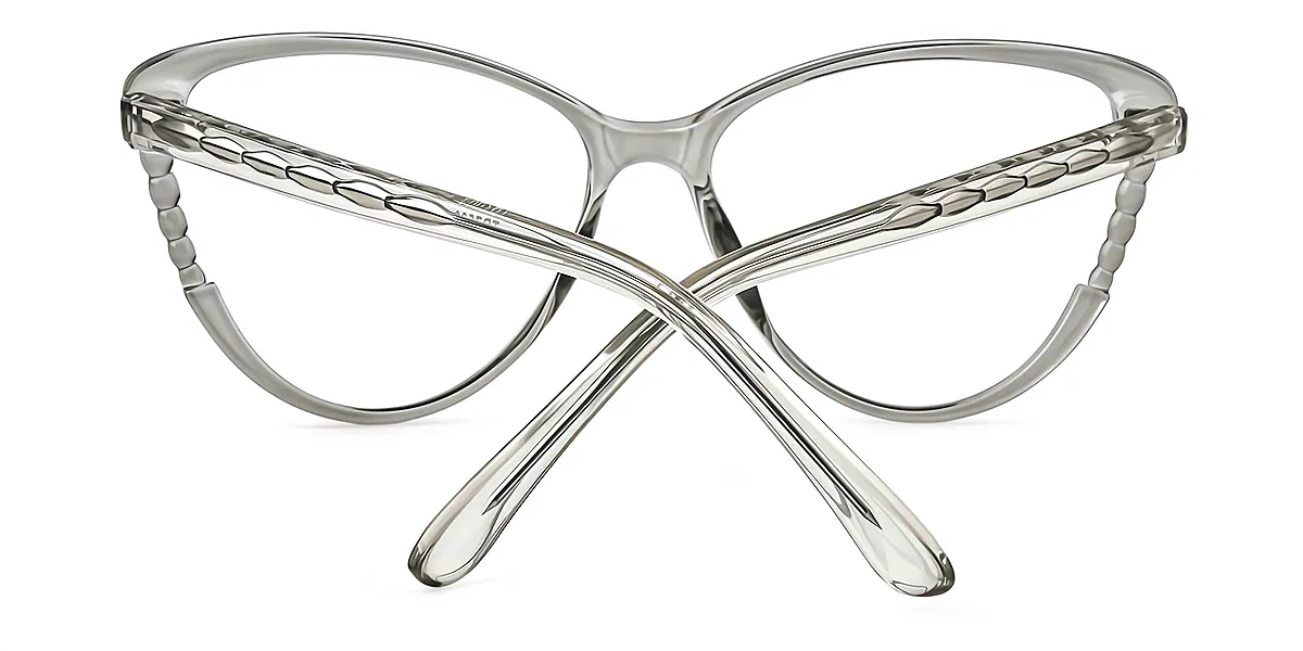Gray Cat Eye Classic TR90 Eyeglasses