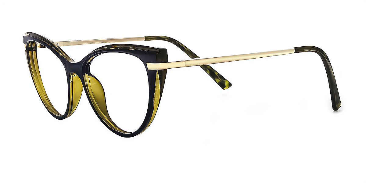 Floral Cat Eye Modish TR90 Eyeglasses