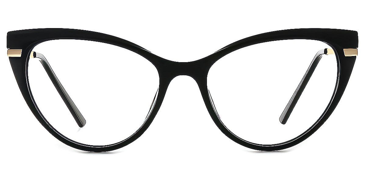 Black Cat Eye Modish TR90 Eyeglasses