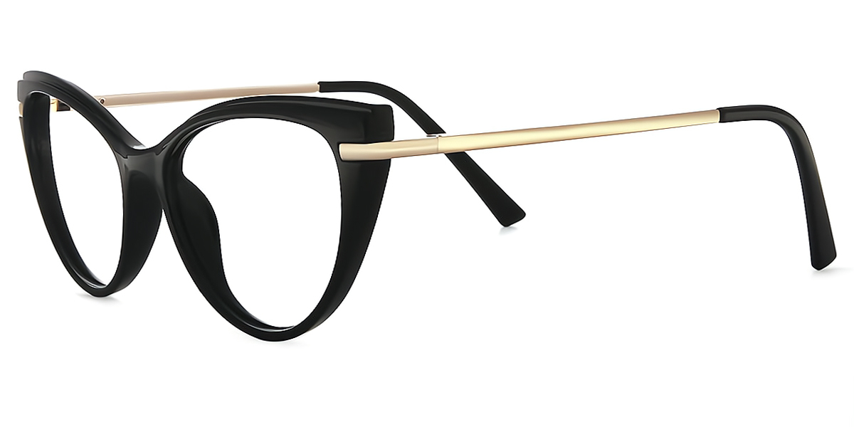 Black Cat Eye Modish TR90 Eyeglasses