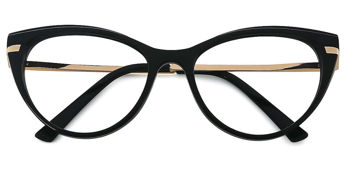 Black Cat Eye Modish TR90 Eyeglasses