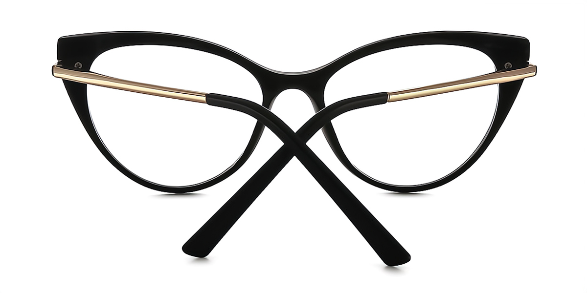 Black Cat Eye Modish TR90 Eyeglasses