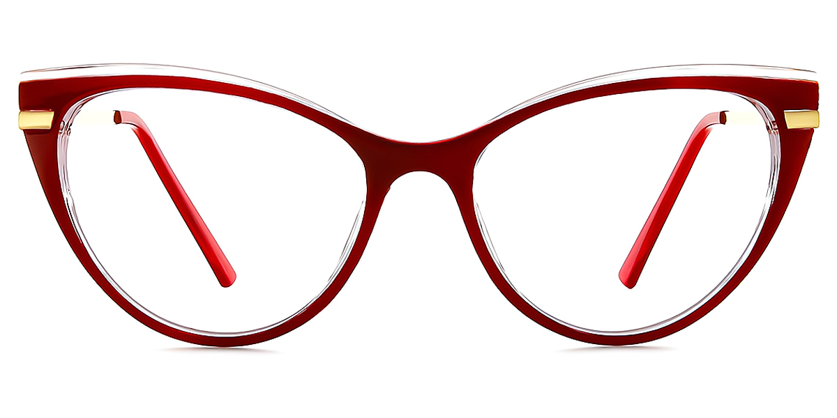 Red Cat Eye Modish TR90 Eyeglasses