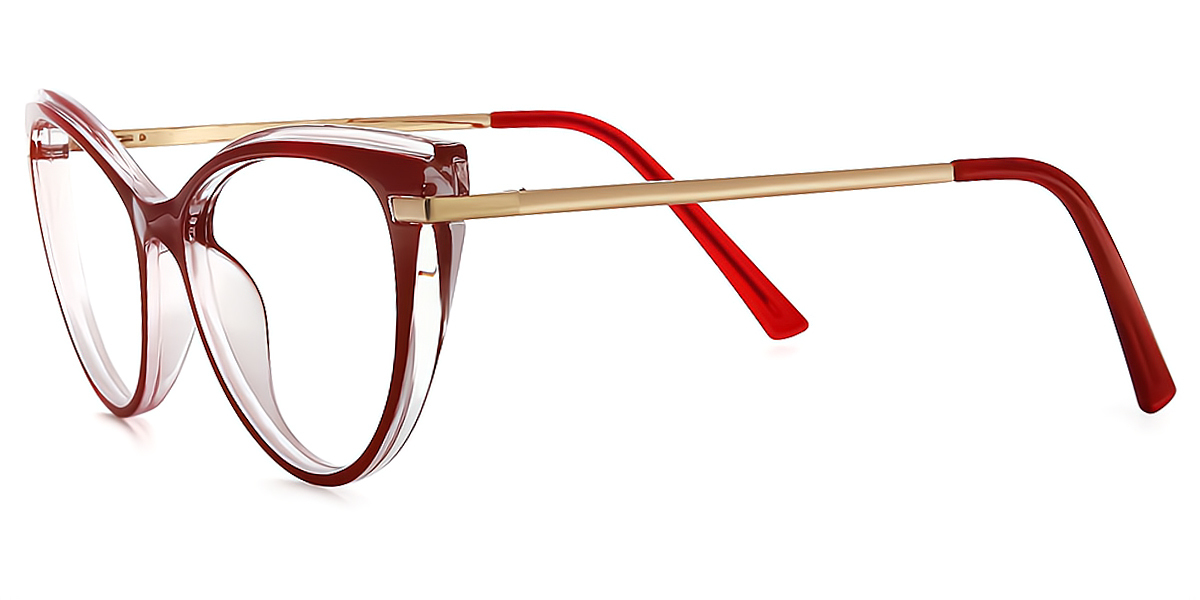 Red Cat Eye Modish TR90 Eyeglasses