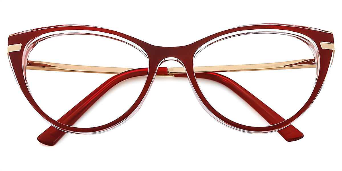 Red Cat Eye Modish TR90 Eyeglasses