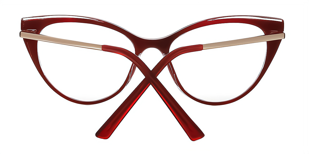 Red Cat Eye Modish TR90 Eyeglasses