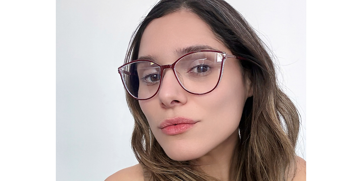 Red Cat Eye Elegant TR90 Eyeglasses