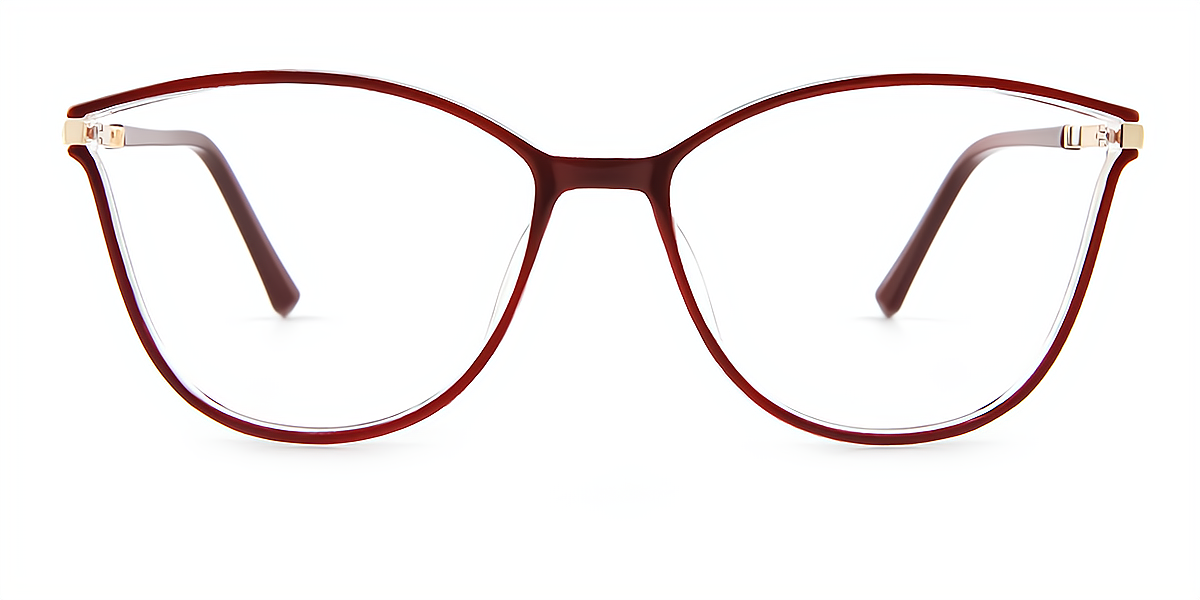 Red Cat Eye Elegant TR90 Eyeglasses