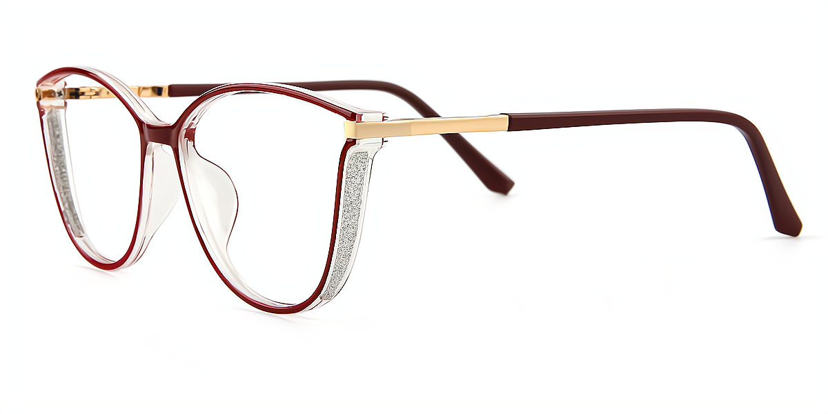 Red Cat Eye Elegant TR90 Eyeglasses