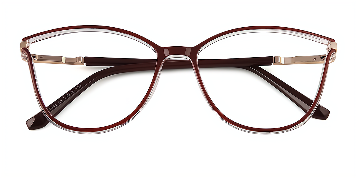 Red Cat Eye Elegant TR90 Eyeglasses