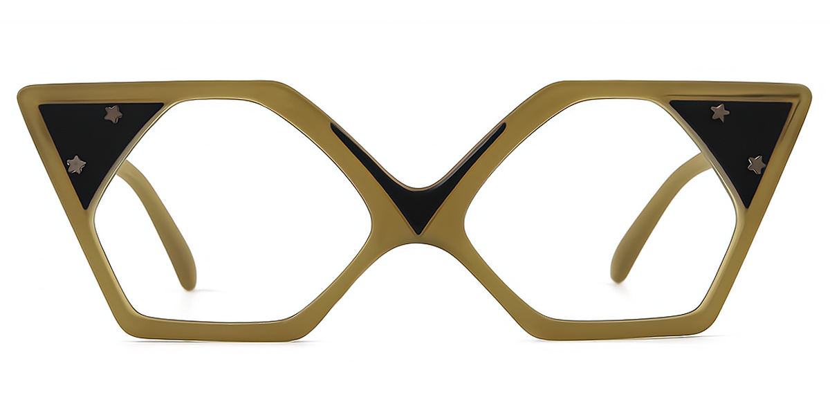 Darcey #w14721 Blue Cat Eye Geek-Chic Plastic Eyeglasses