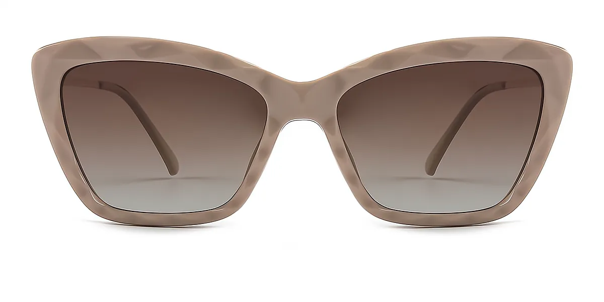 Pink Cat Eye Classic Sun-clip TR90 Eyeglasses