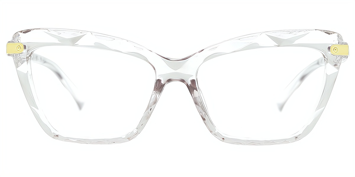 Clear Cat Eye Modish Plastic Eyeglasses