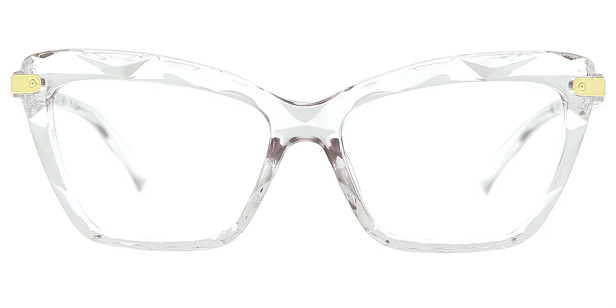 Clear Cat Eye Modish Plastic Eyeglasses