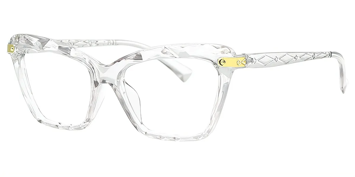 Clear Cat Eye Modish Plastic Eyeglasses