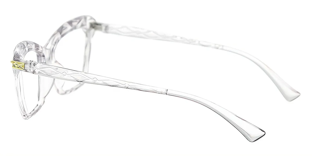 Clear Cat Eye Modish Plastic Eyeglasses