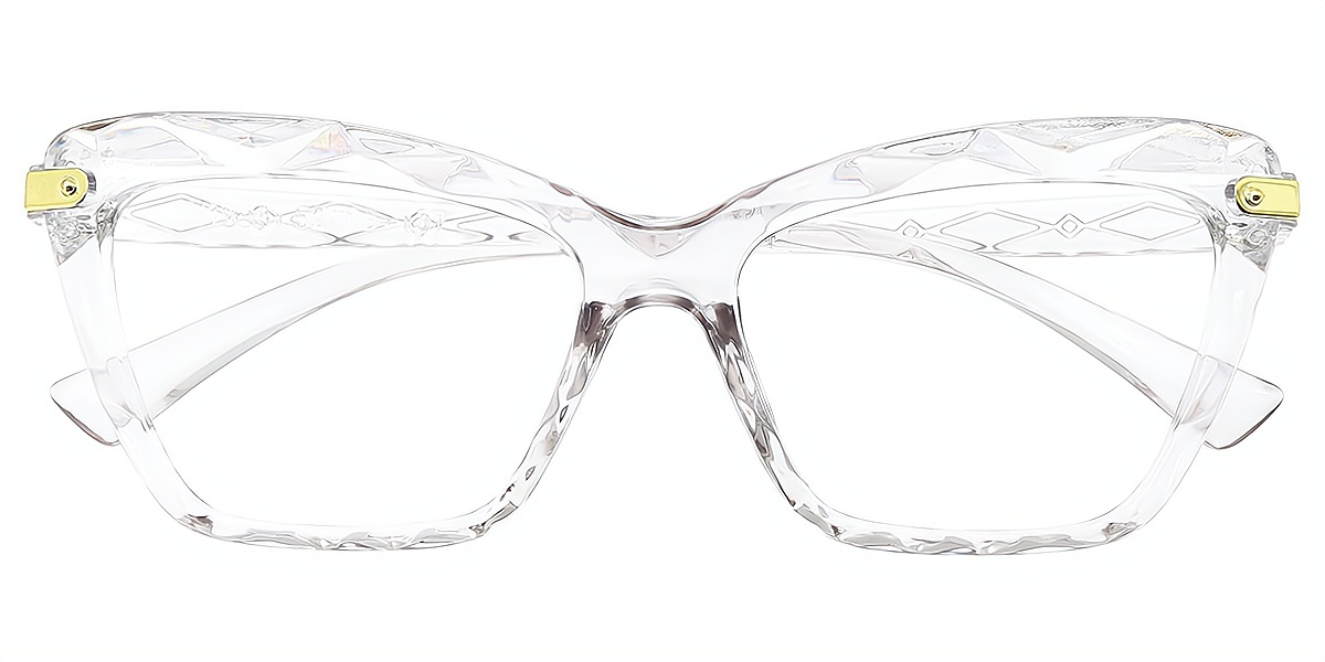 Clear Cat Eye Modish Plastic Eyeglasses