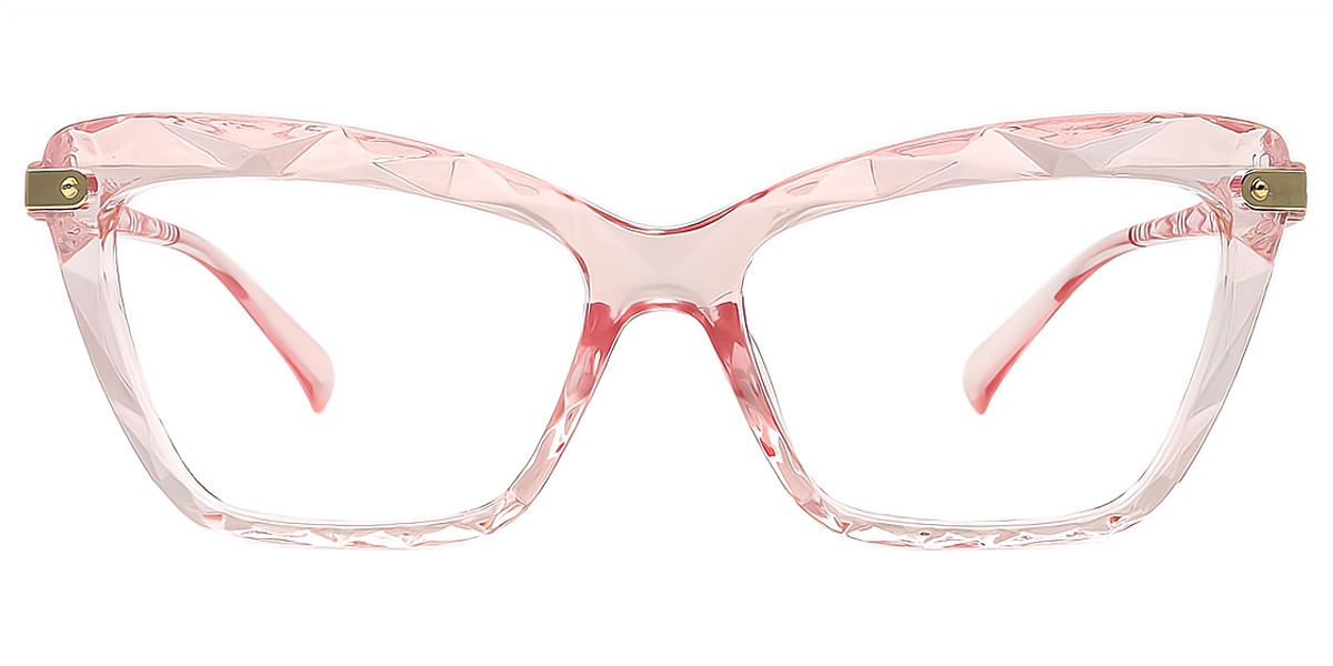 Pink Cat Eye Modish Plastic Eyeglasses