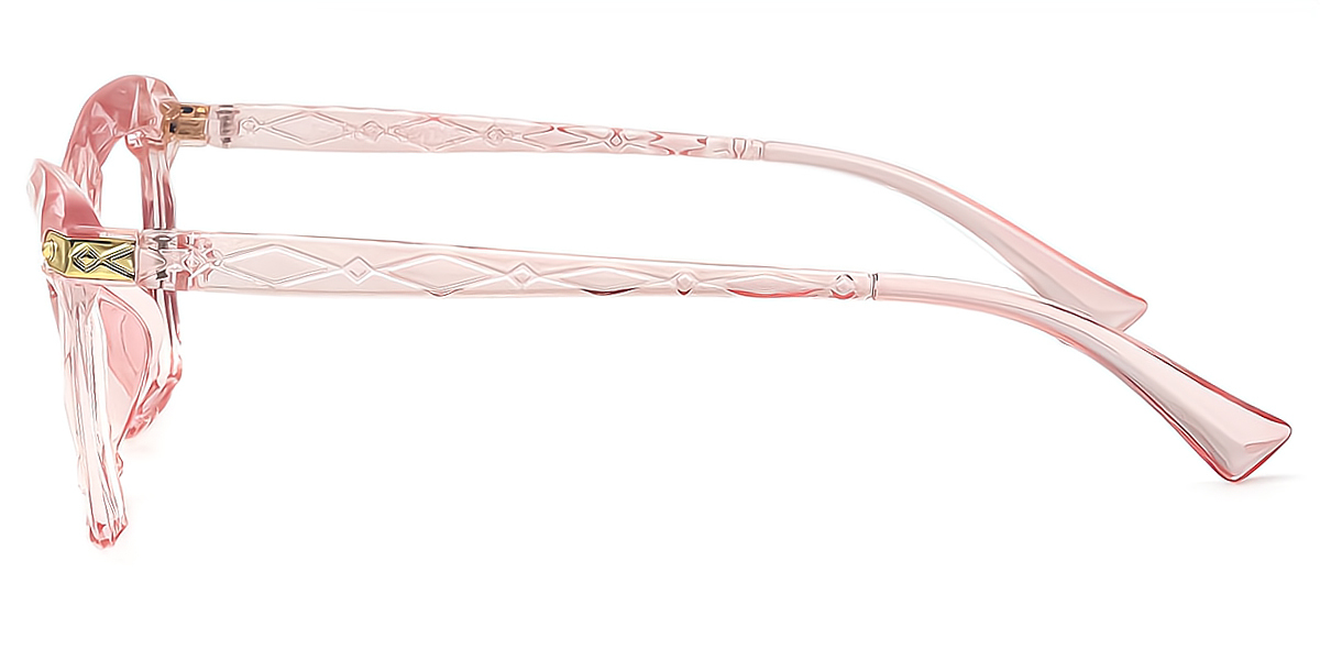 Pink Cat Eye Modish Plastic Eyeglasses