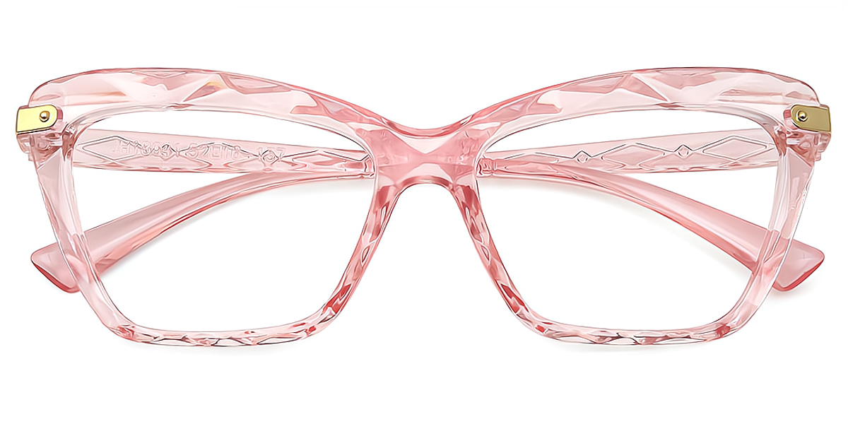 Pink Cat Eye Modish Plastic Eyeglasses