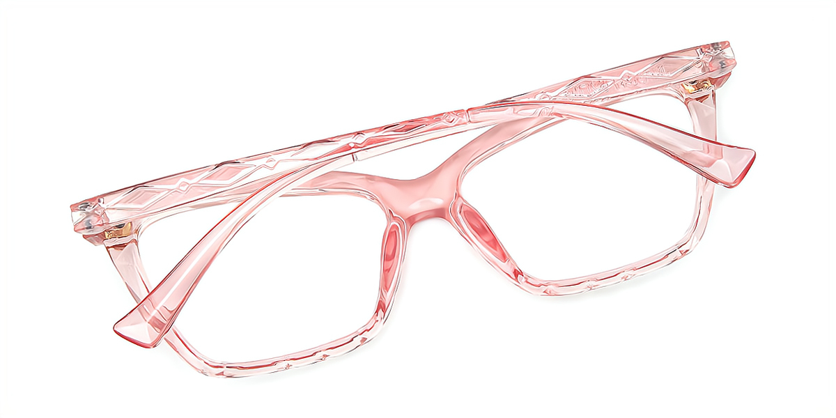 Pink Cat Eye Modish Plastic Eyeglasses