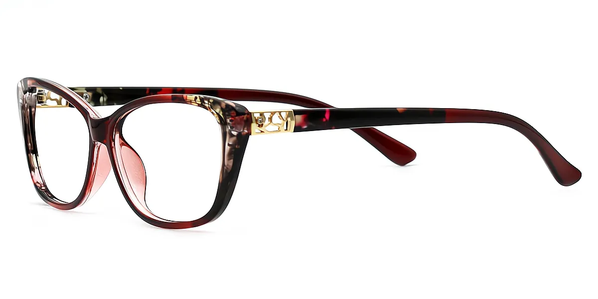 Red Cat Eye Exquisite TR90 Eyeglasses