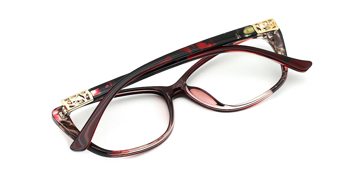 Red Cat Eye Exquisite TR90 Eyeglasses