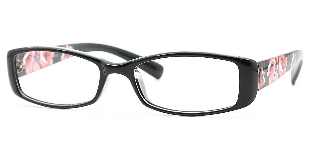 Black Rectangle Classic TR90 Eyeglasses