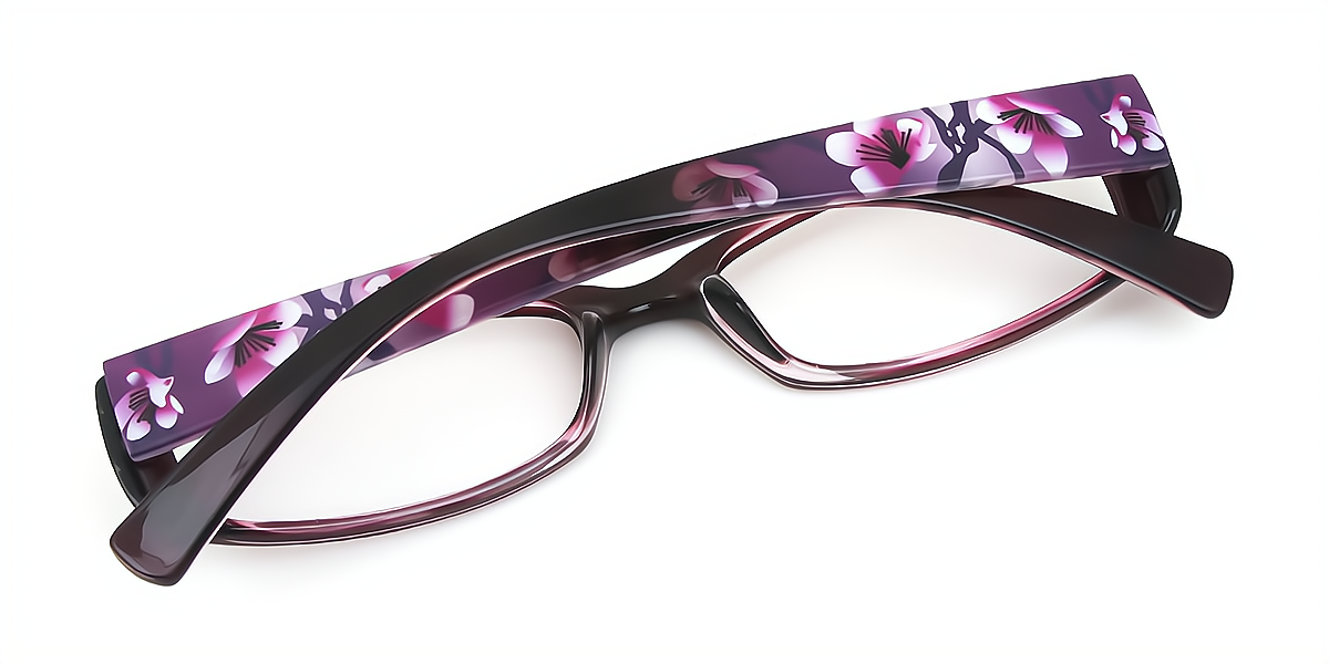 Floral Rectangle Classic TR90 Eyeglasses