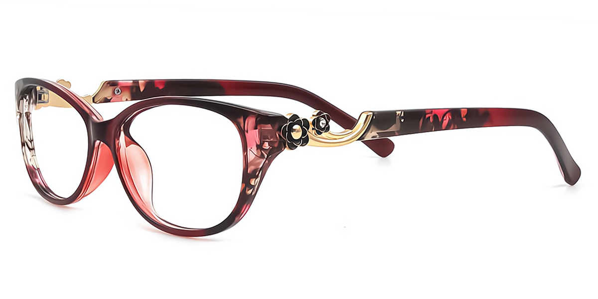 Floral Cat Eye Classic TR90 Eyeglasses