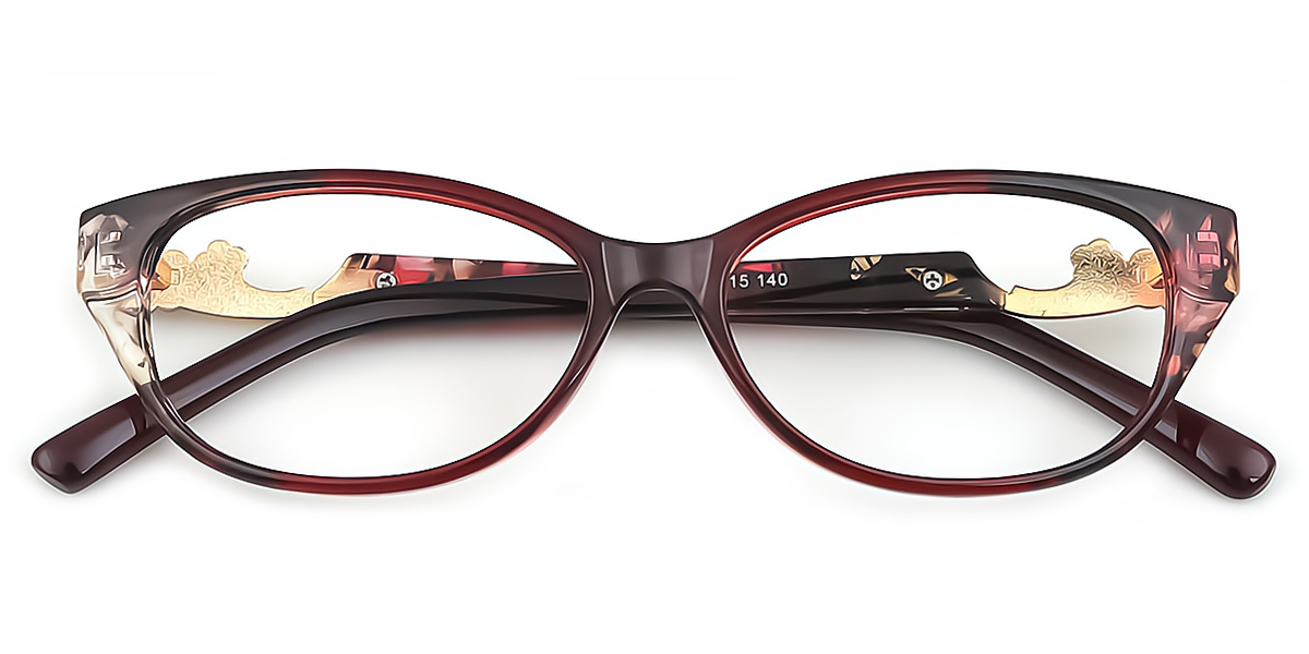 Floral Cat Eye Classic TR90 Eyeglasses