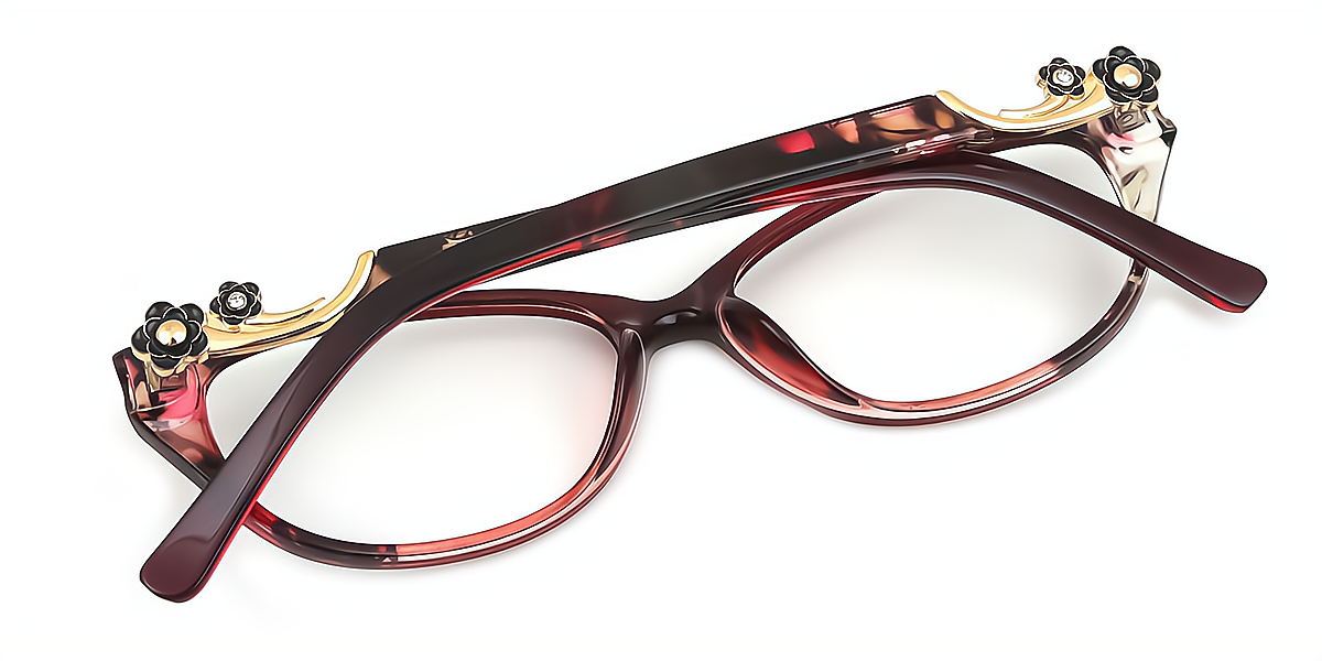 Floral Cat Eye Classic TR90 Eyeglasses