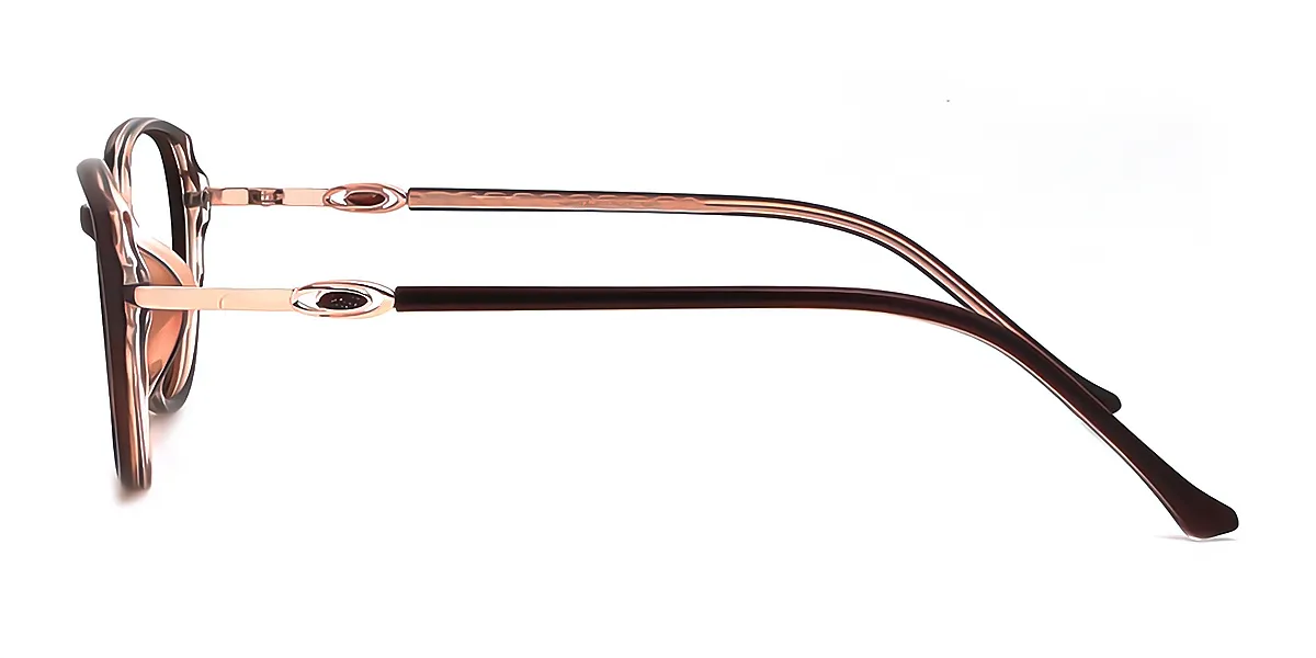 Brown Cat Eye Hipster TR90 Eyeglasses