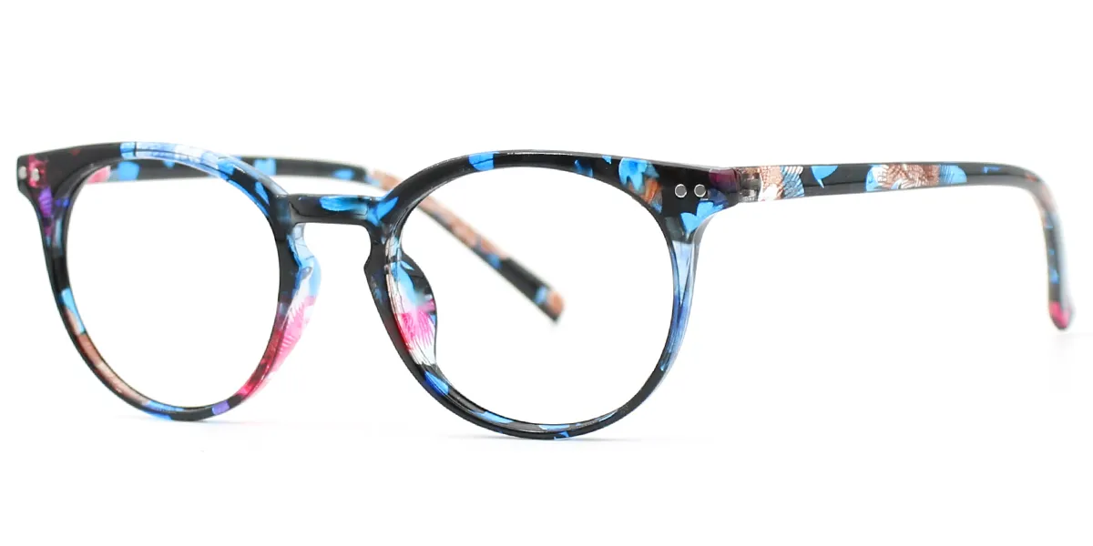Floral Oval Fancy TR90 Eyeglasses
