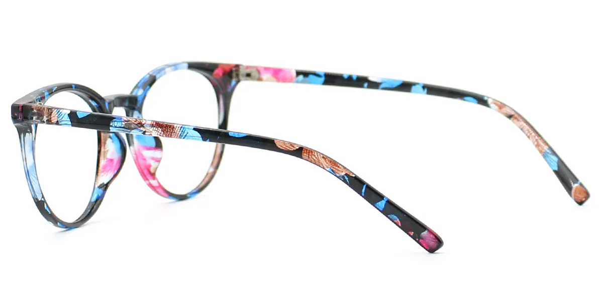 Floral Oval Fancy TR90 Eyeglasses