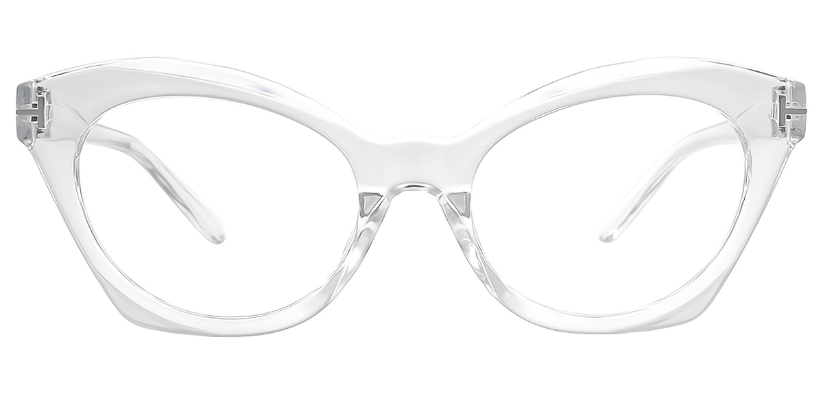 Clear Cat Eye Modish Plastic Eyeglasses