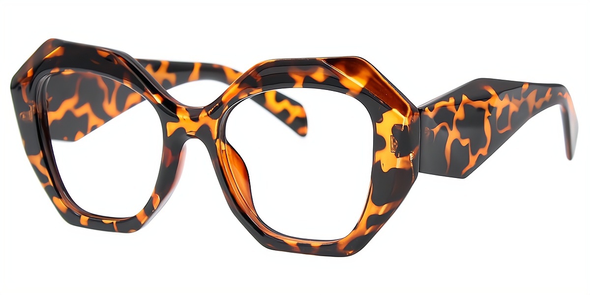 Tortoise Cat Eye Hipster Plastic Eyeglasses