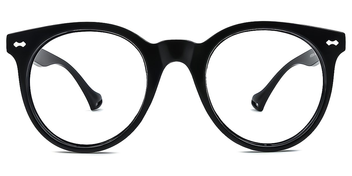 Black Round Classic TR90 Eyeglasses