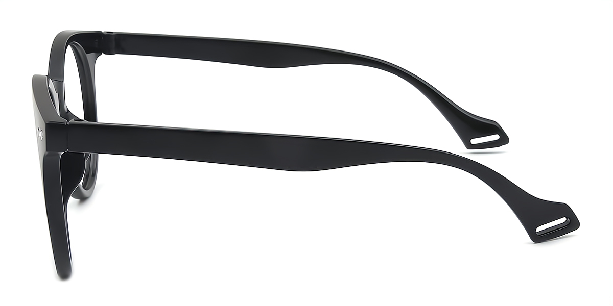 Black Round Classic TR90 Eyeglasses