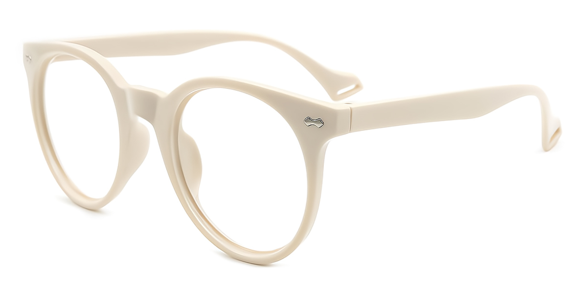 White Round Classic TR90 Eyeglasses