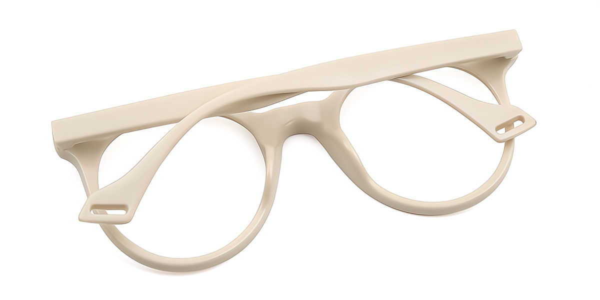 White Round Classic TR90 Eyeglasses