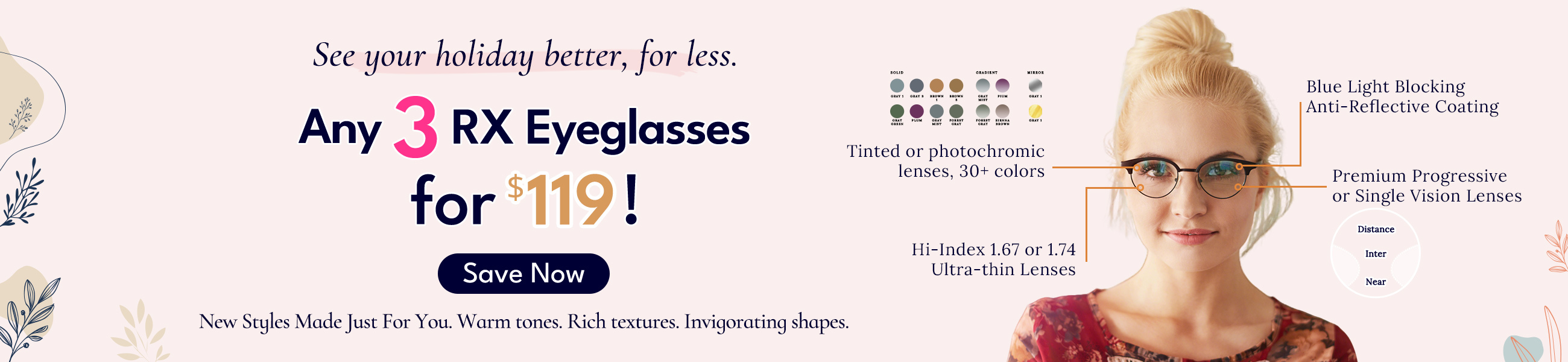 Any 3 Pairs for $119