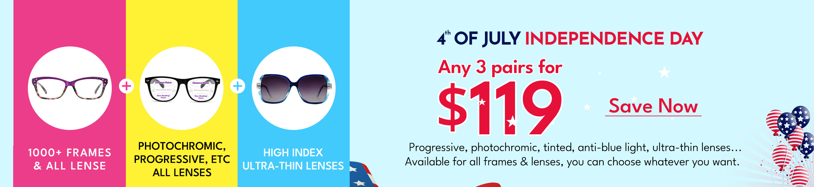 Any 3 Pairs for $119