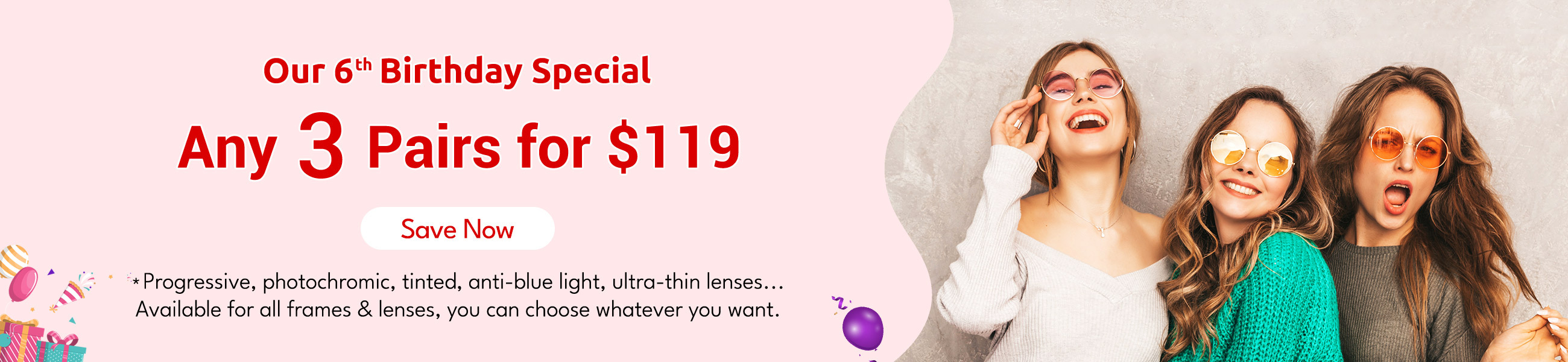 Any 3 Pairs for $119